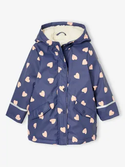 Vertbaudet Warme Regenjacke mit Teddyfleece-Futter Mädchen – Produktbild 1 von 1