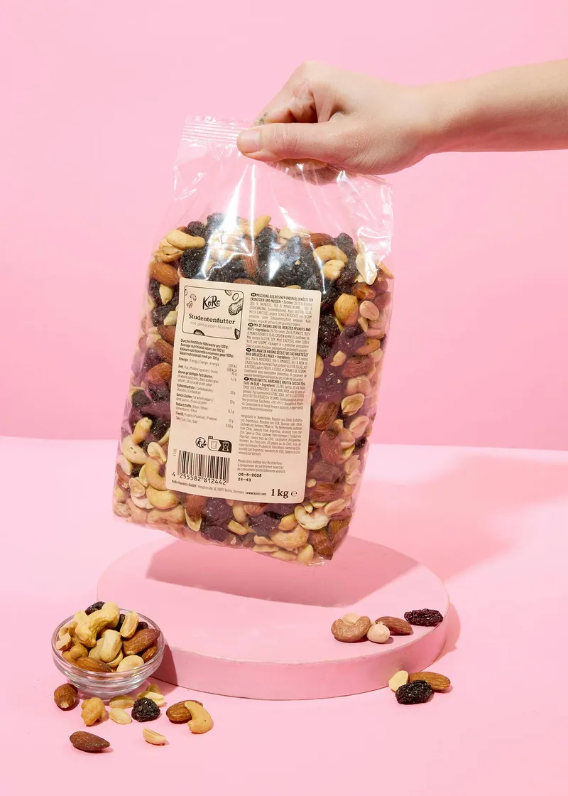 KoRo Studentenfutter mit gerösteten Nüssen 1 kg – Produktbild 3 von 5