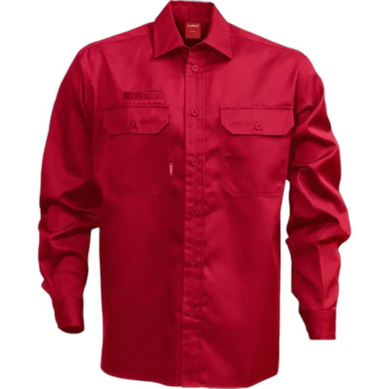 Fristads Langarmshirt aus Baumwolle Fristads 7386 BKS, Rouge, – Produktbild 1 von 2