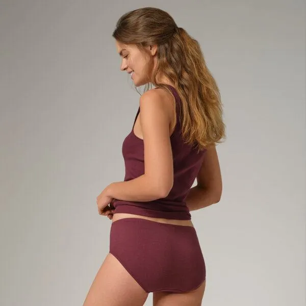 comazo|earth comazo|earth Fairtrade Pure Cotton Jazz-Pants | GOTS zertifiziert, Burgund, – Produktbild 2 von 4