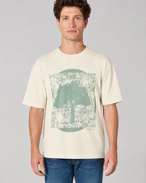 HempAge HempAge Herren T-Shirt mit Print Hanf/Biobaumwolle, Nature(weiß), – Produktbild 1 von 4