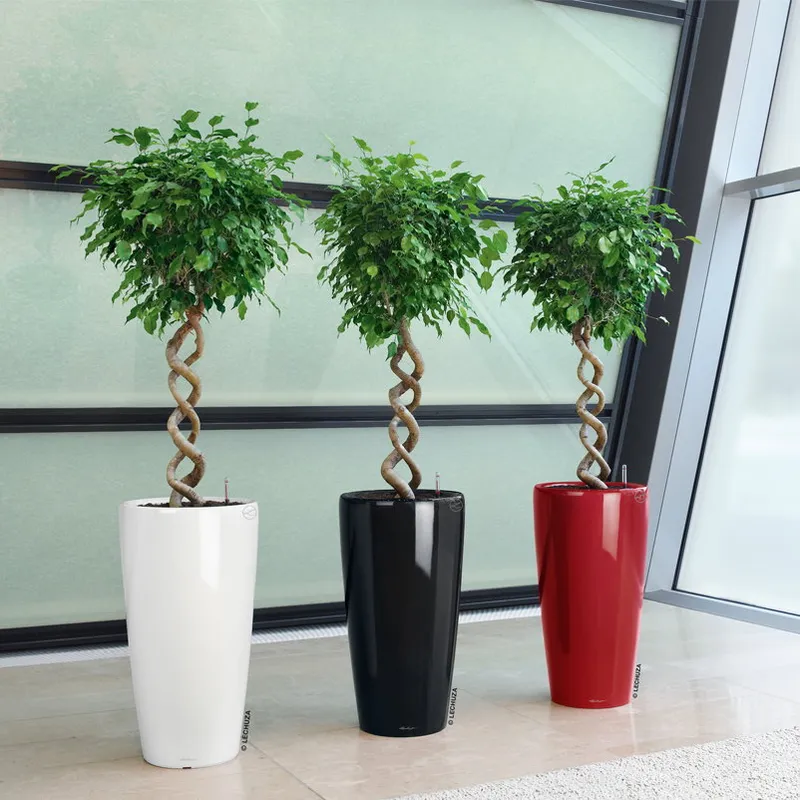 Lechuza® Lechuza® 'Rondo Premium 40', weiß, ca. Ø 40 x H 75 cm, Weiß, – Produktbild 1 von 1