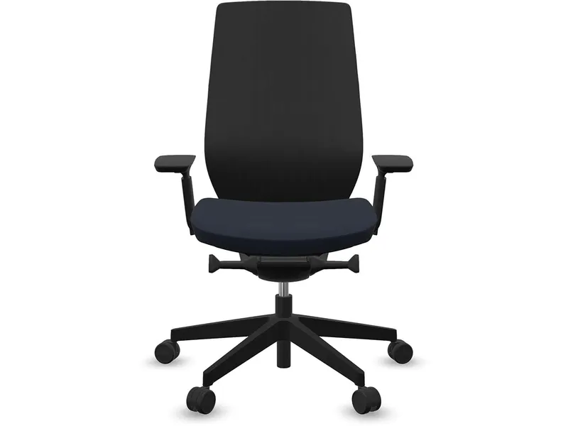 profim profim Bürodrehstuhl "ACCIS PRO" mit Armlehnen, Gestell: schwarz, Sitz: blau – Produktbild 1 von 1