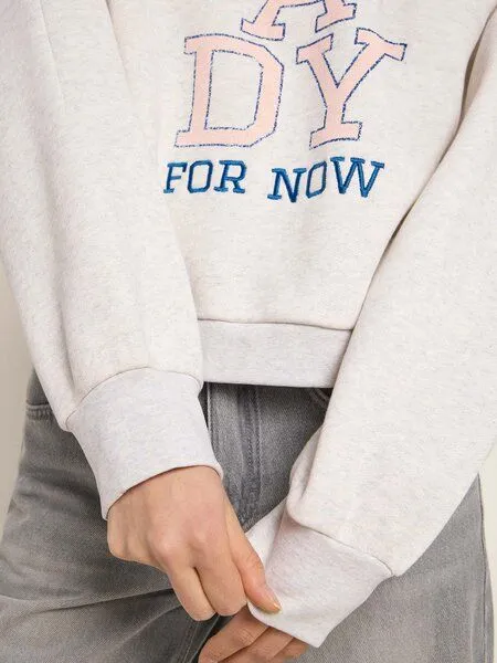 LANIUS LANIUS Statement Sweatshirt (GOTS) aus Bio-Baumwolle und recyceltem Polyester, Grey, – Produktbild 4 von 4