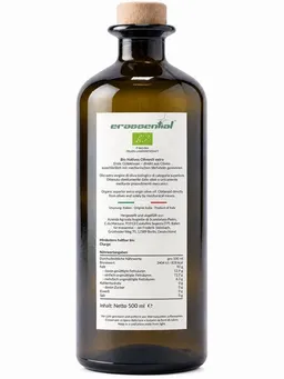 Erassential Erassential Natives BIO Olivenöl Extra aus Sizilien, 500 ml – Produktbild 1 von 1