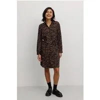 recolution Recolution Damen vegan Kleid Melon Zebra Cognac Braun, Braun, – Produktbild 1 von 1