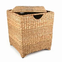 El Puente El Puente Stabiler Sitzhocker mit Deckel | Fair Trade & Handmade aus Bangladesch – Produktbild 1 von 1
