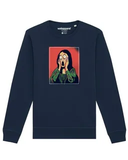 watapparel watapparel Sweatshirt Unisex Mona Lisa Scream – Produktbild 1 von 1