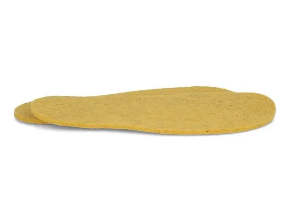 WoolFit WoolFit 5 mm Filz-Einlegesohlen aus 100 % Wollfilz – mulesingfreie Wolle, Maisgelb, – Produktbild 3 von 4