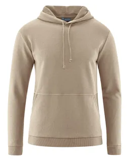 HempAge Hempage Herren vegan Hoodie Basic Grit Beige – Produktbild 1 von 1