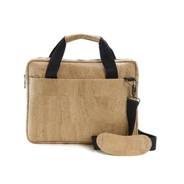 Kork-Deko Kork-Deko Schultertasche aus Kork-Stoff, Hellbraun, – Produktbild 1 von 8