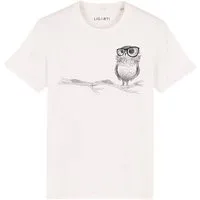 LIGARTI LIGARTI T-shirt - Brilleneule, Cremeweiß, – Produktbild 2 von 5