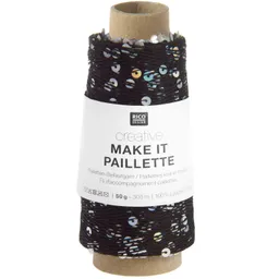 Rico Design Rico Design Creative Make It Paillette Schwarz Silber – Produktbild 1 von 1