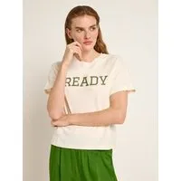 LANIUS LANIUS Statementshirt "READY" (OCS) aus Hanf und Bio-Baumwolle – Produktbild 1 von 1