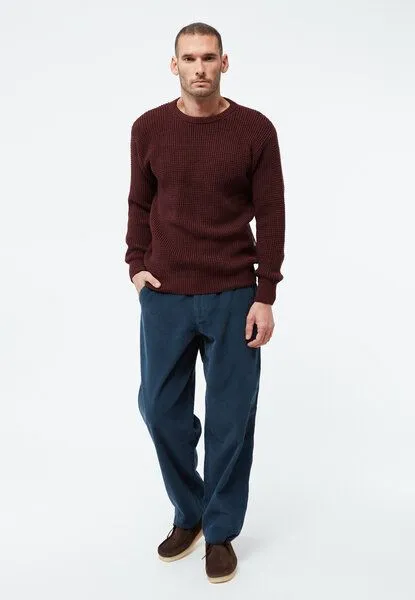 Givn Berlin Givn Berlin Strickpullover GBCARL aus Bio-Baumwolle, Wine red, – Produktbild 4 von 5
