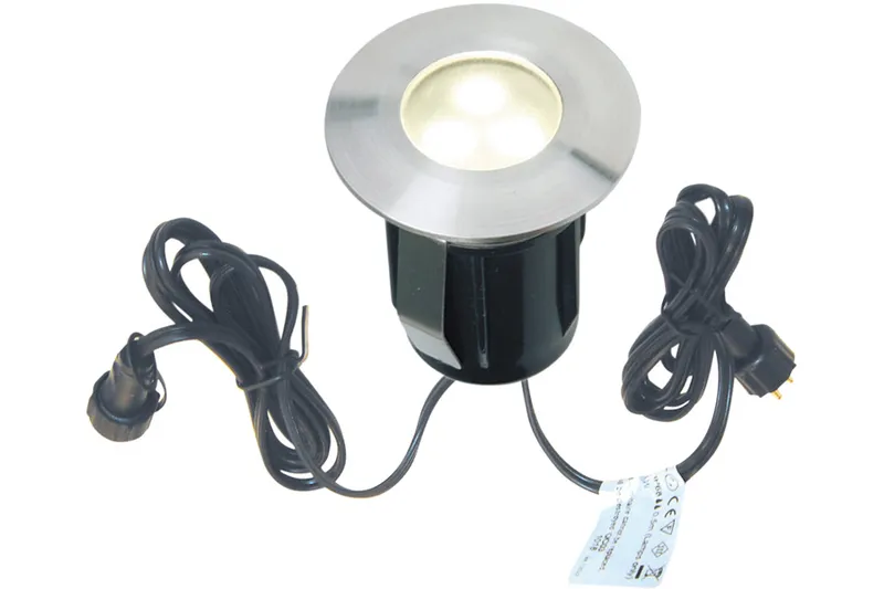 woodstore24 Einbauleuchte MARS, 0,5 W, 1 m Kabel + Stecker, 1 m Kabel + Kupplung, Ø 42 mm, IP 44, A+ – Produktbild 1 von 1