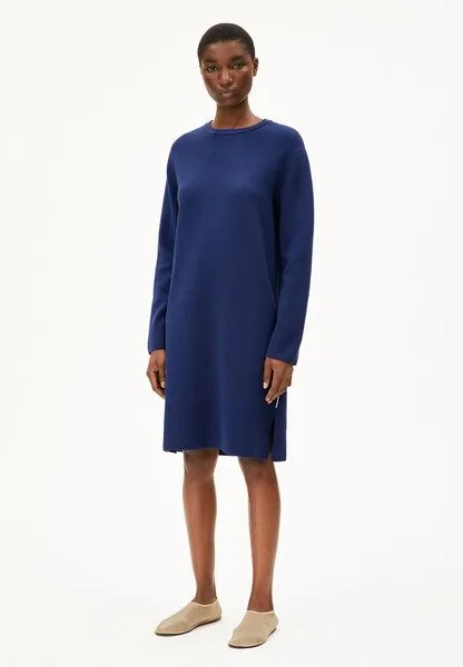 ARMEDANGELS ARMEDANGELS ROSANNIAAS Damen Strickkleid aus Bio-Baumwolle, Blue noon, – Produktbild 4 von 4
