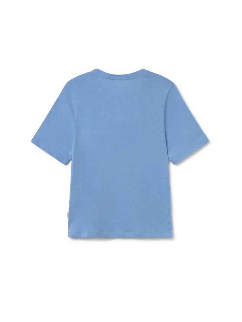 TWOTHIRDS TWOTHIRDS Damen vegan Top Adele Denim Blue, Blau, – Produktbild 1 von 2