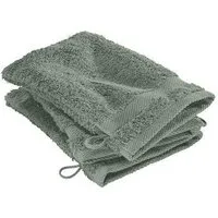 hessnatur hessnatur Waschhandschuh im 3er-Pack aus reiner Bio-Baumwolle, Thymian, – Produktbild 2 von 3