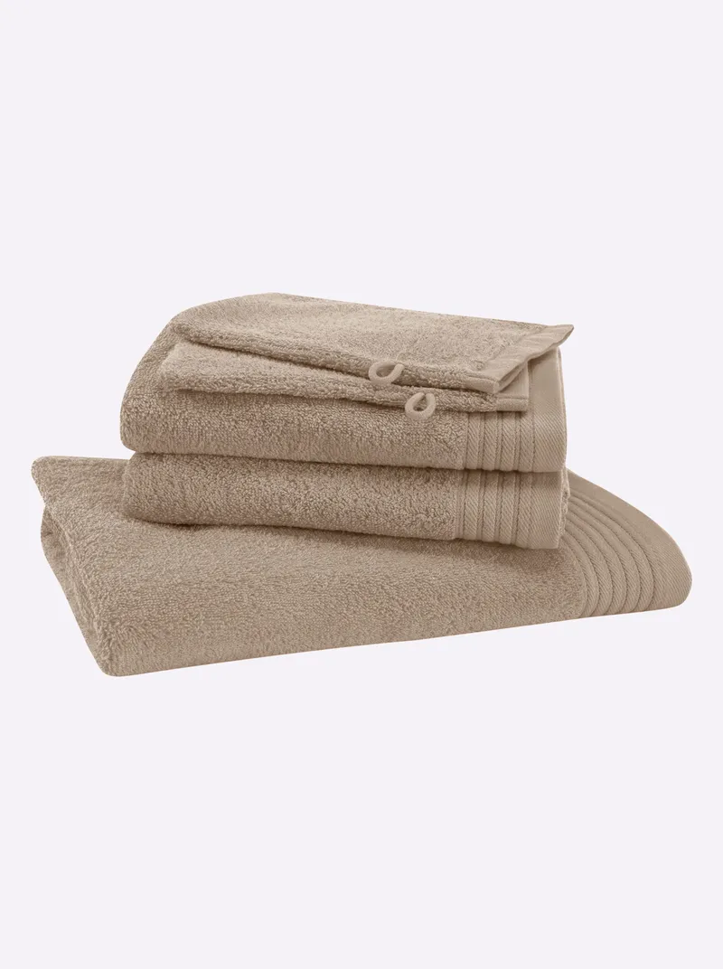 wäschepur Handtuch beige, Beige, – Produktbild 3 von 3