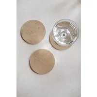 Clarissakork Clarissakork 6er Set Glasuntersetzer aus Kork, Sand (beige), – Produktbild 1 von 1