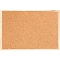 Kork-Pinnwand mit Holzrahmen, 60 x 40 cm – Produktbild 1 von 1