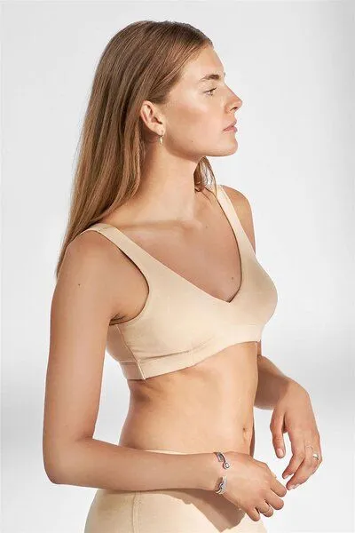 Bread & Boxers Bread & Boxers Modal-BH Modell: Padded Soft Bra, Beige, – Produktbild 4 von 5