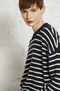 Wunderwerk Wunderwerk Oversize crewknit stripes – Produktbild 1 von 1