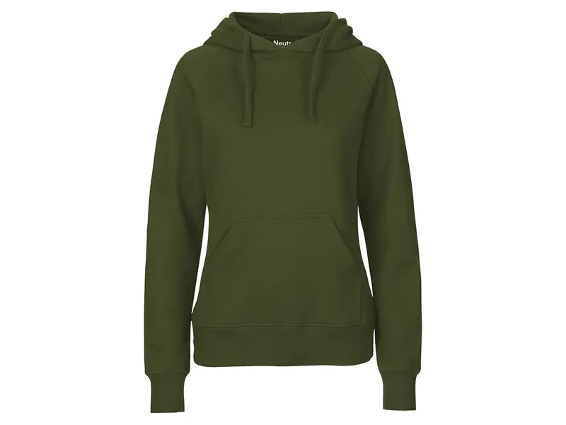 Neutral Neutral® Damen College Hoodie Hoody Kapuzenpullover Kapuzenpulli, Oliv, – Produktbild 1 von 2