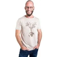 Life-Tree Life-Tree Hanf Shirt für Herren "Weltenbaum" in Natur – Produktbild 2 von 5
