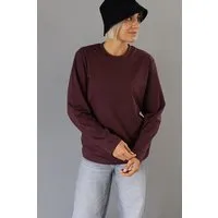 Kultgut Kultgut Langarmshirt / 100% Biobaumwolle / Besonders weich & Fair hergestellt, Dunkelrot, – Produktbild 1 von 1