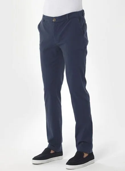 ORGANICATION ORGANICATION Chino-Hose aus Bio-Baumwolle, Blau(navy), – Produktbild 3 von 3