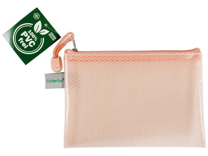 FolderSys FolderSys Kleinkram-Beutel "Candy Bag" mit RV, DIN A6, EVA, pastell apricot transparent – Produktbild 1 von 1