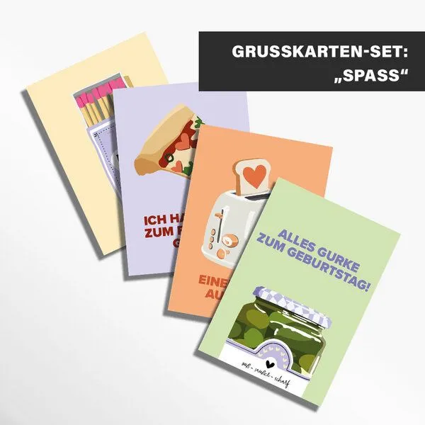 DEINE ZWEISAMKEIT Deine Zweisamkeit Grusskarten-Sets Spass – Produktbild 1 von 2