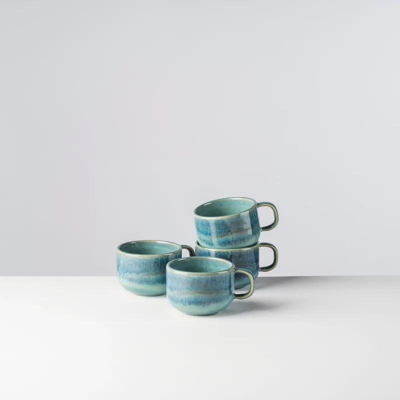 Gipfelstück Gipfelstück Tiefer See Kaffeeobertassen-Set, Steinzeug, Blue, – Produktbild 4 von 4