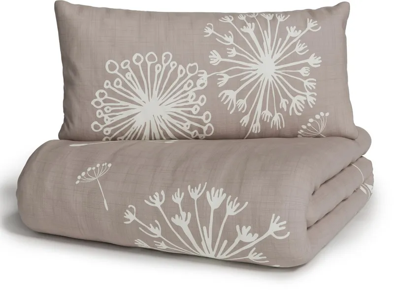 OTTO home Bettwäsche SOUCY in vier Qualitäten erhältlich, Leinenstruktur, Renforcé, 2 teilig, 100% Baumwolle, auch PREMIUM Qualitäten Renforcé-Tencel & Satin TC300, Grau, – Produktbild 1 von 8