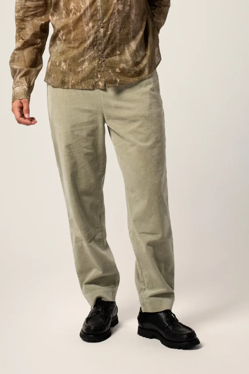 Côtelé Côtelé Herren vegan Hose Lazy In Salbeigrün, Grün, – Produktbild 2 von 2