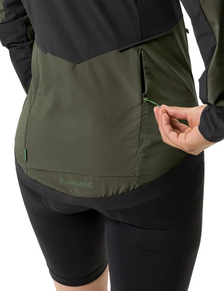 Vaude Vaude Fahrradjacke besonders geringes Gewicht, kleines Packmaß, winddicht, atmungsaktiv, Grün, – Produktbild 4 von 5