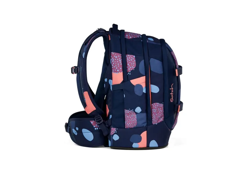 Satch Satch Schulranzen Schulrucksack-Set PACK Coral Reef 3-teilig (3-teilig), ergonomisch, Your-Size-System: auf Körpergröße anpassbar, Blau, – Produktbild 4 von 5