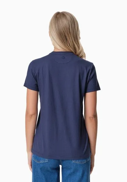 ORGANICATION ORGANICATION TENNUR | Basic T-Shirt aus Bio-Baumwolle, Navy, – Produktbild 4 von 4
