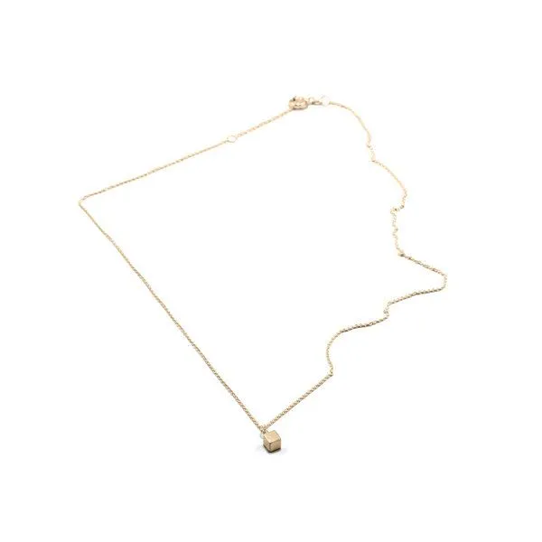 Jonathan Radetz Jewellery Jonathan Radetz Jewellery Kette CUBE, Gold 585, 14 Karat, Länge 43 -46 cm, Würfel 4mm, Handmade in Germany – Produktbild 1 von 1