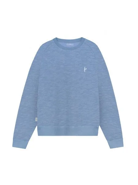 FUXBAU FUXBAU Frauen fux Sweater meliert, Blau meliert, – Produktbild 3 von 4