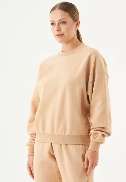 ORGANICATION ORGANICATION ESSENTIALS-BUKET- Soft Touch Sweatshirt aus Bio-Baumwolle, Beige, – Produktbild 3 von 3