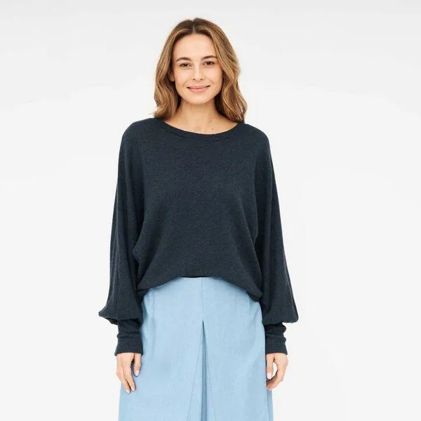 WiDDA berlin WiDDA berlin Pullover BOXI petrol aus recycelter Wolle – Produktbild 1 von 2