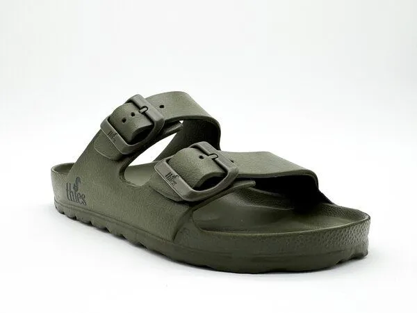 thies Vegane Ecofoam Sandale thies Men, Olive, – Produktbild 2 von 4