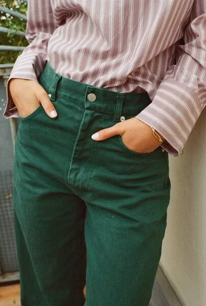 Nénés Nénés Jean Samantha, Groen, – Produktbild 3 von 4