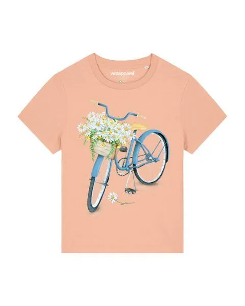 watapparel watapparel T-Shirt Frauen Blaues Damenrad, Fraiche peche, – Produktbild 1 von 3