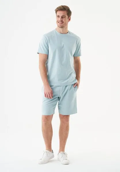 ORGANICATION ORGANICATION ESSENTIALS-SHADI- Shorts aus Bio-Baumwolle, Mint blue, – Produktbild 2 von 3