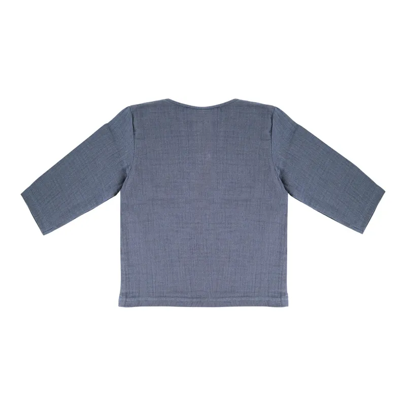 Maximo Maximo Musselin-Shirt langarm, Blau, – Produktbild 1 von 2