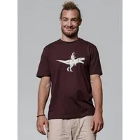 watapparel watapparel T-Shirt Unisex Astronaut on T-Rex, Red brown, – Produktbild 1 von 1
